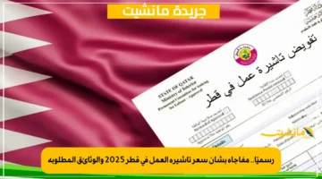 رسميًا.. مفاجأة بشأن سعر تأشيرة العمل في قطر 2025 والوثائق المطلوبة